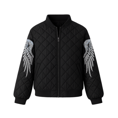 Short Winter Jacket Black In Autumn