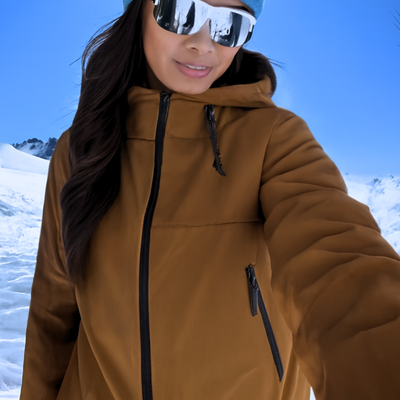 Waterproof Winter Jacket Simple All-match Casual Solid