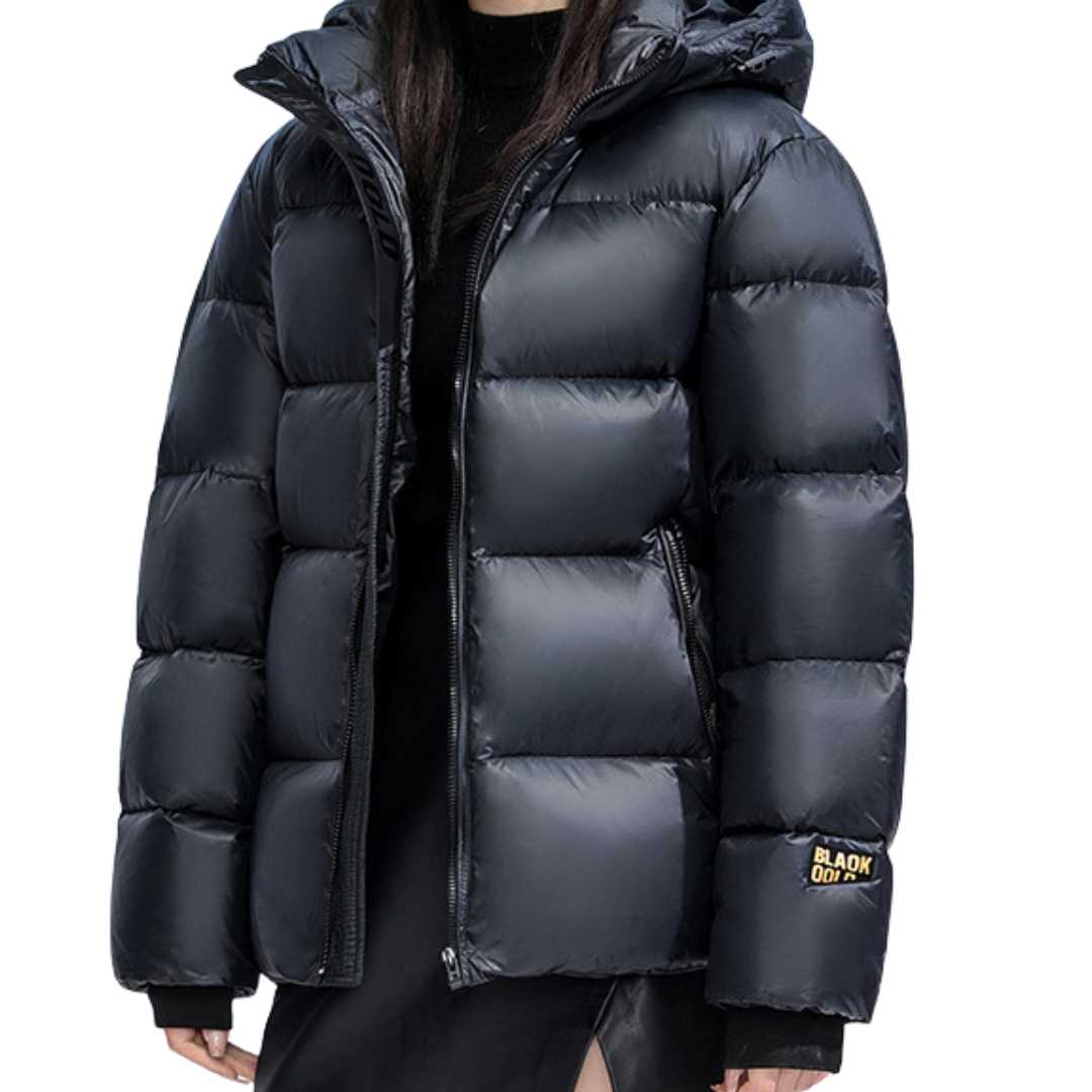 Winter Jacket black Gold Down Couple Style