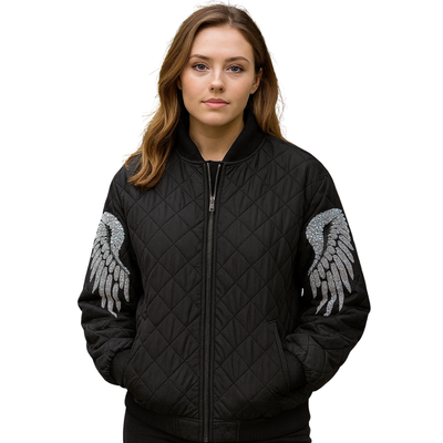 Short Winter Jacket Black In Autumn