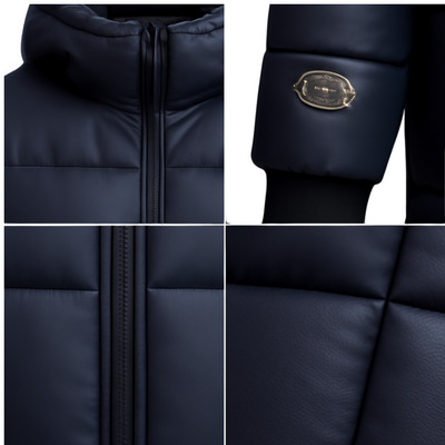 Winter Jacket black Gold Down Couple Style