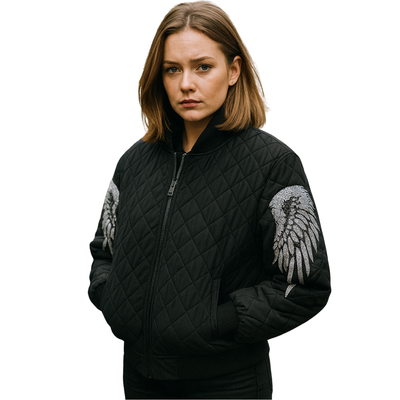 Short Winter Jacket Black In Autumn