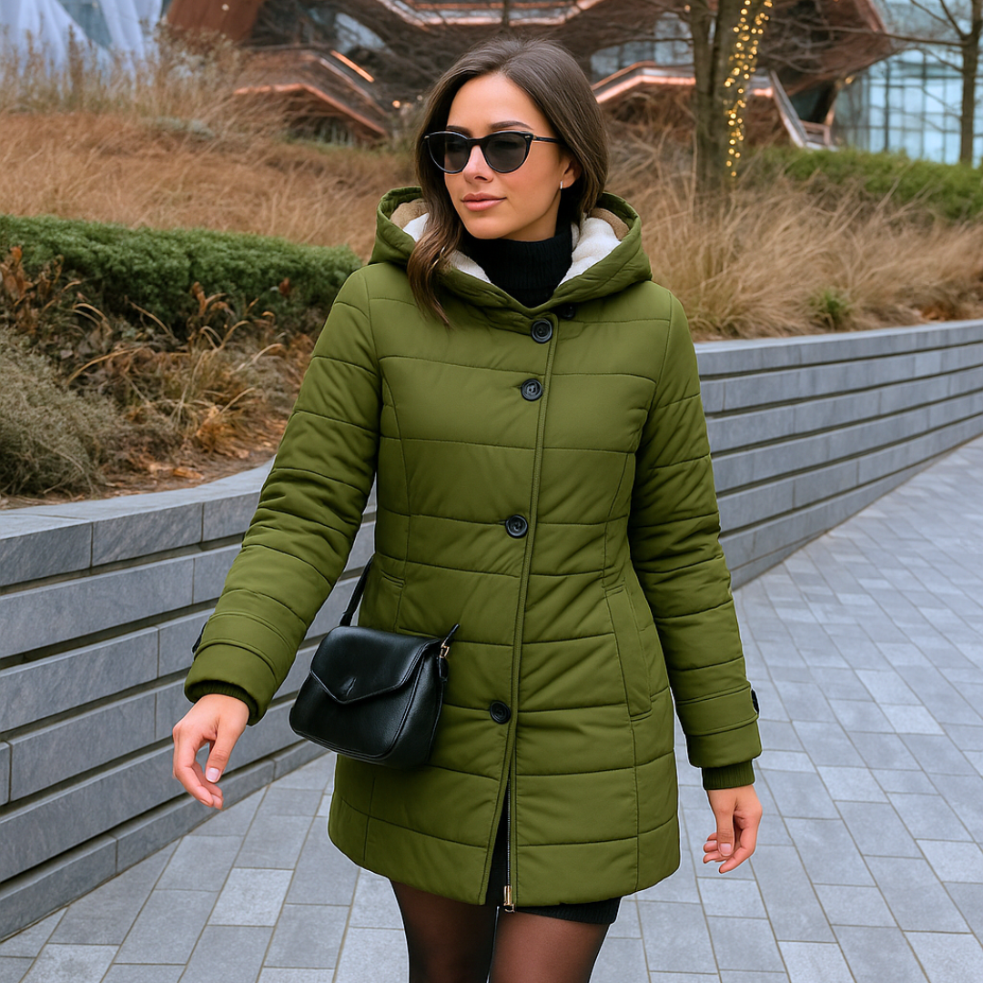Winter Jacket Women Hooded Cotton Parka Long Coat Plus Size