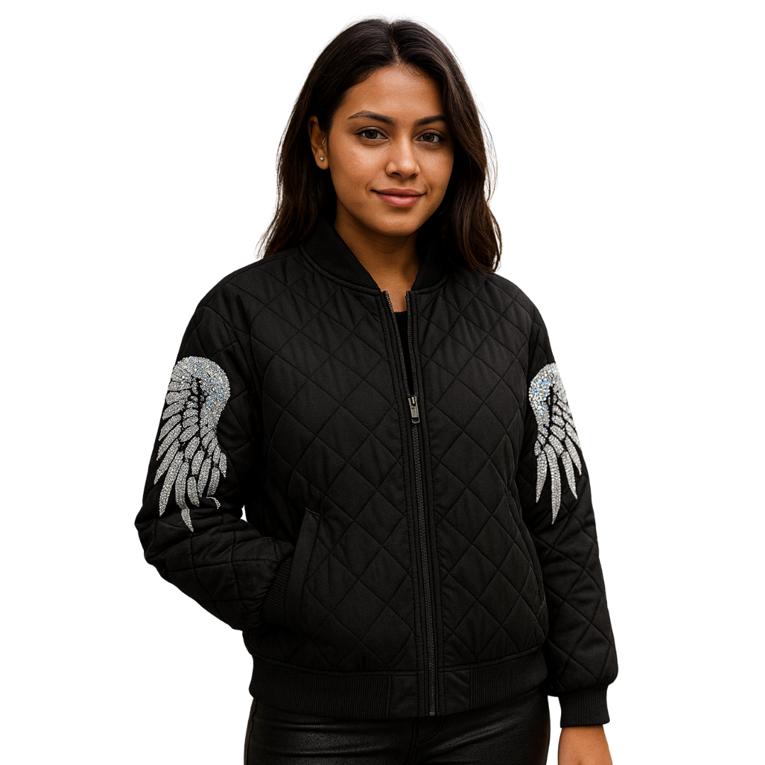 Short Winter Jacket Black In Autumn