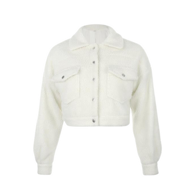 Fashion Winter Jacket Women Lamb Wool Warm