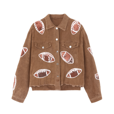 Fashion Winter Jacket Women Print baseball