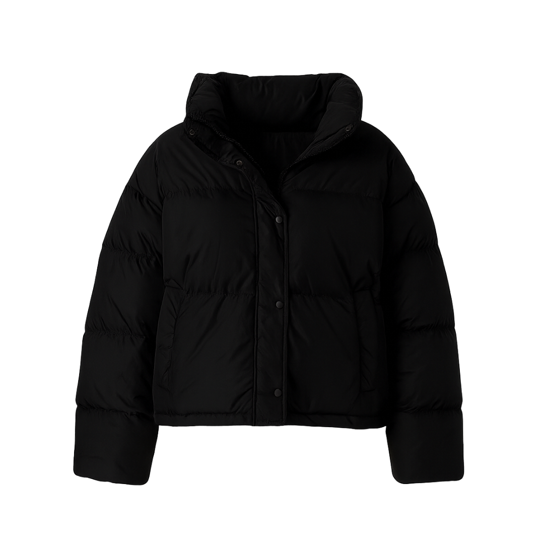 Short Winter Jacket Auturmn Cream Color Pinghu Down