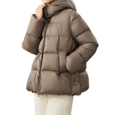 Short Winter Jacket Cap Down Detachable