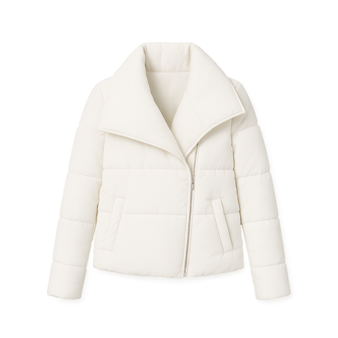 Short Winter Jacket Down flying sleeves with Polyester Fiber