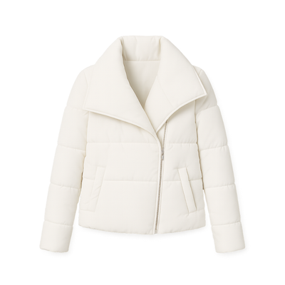 Short Winter Jacket Down flying sleeves with Polyester Fiber