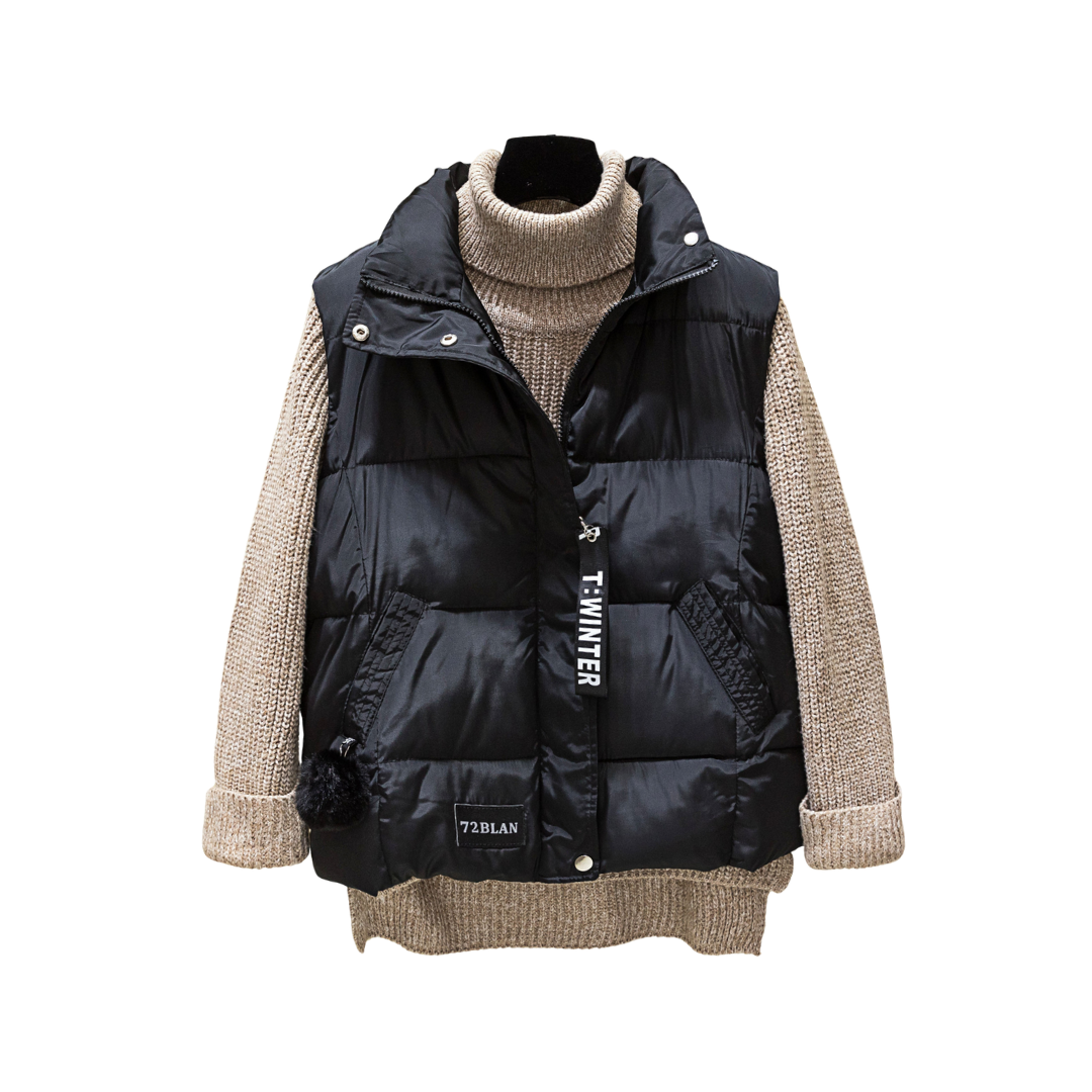 Short Winter Jacket Hair Ball korean fall down padded
