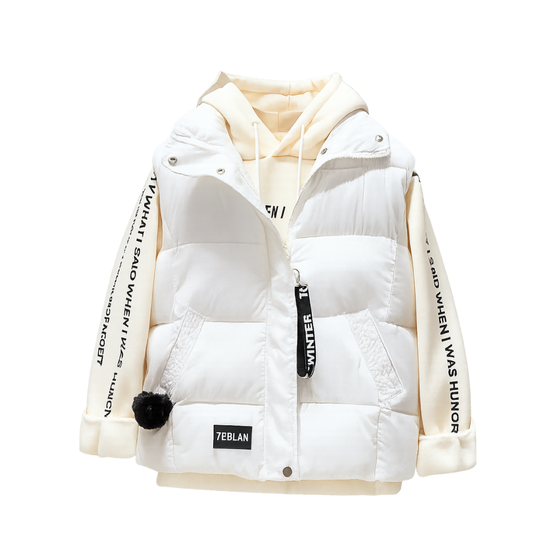 Short Winter Jacket Hair Ball korean fall down padded