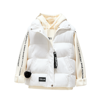 Short Winter Jacket Hair Ball korean fall down padded