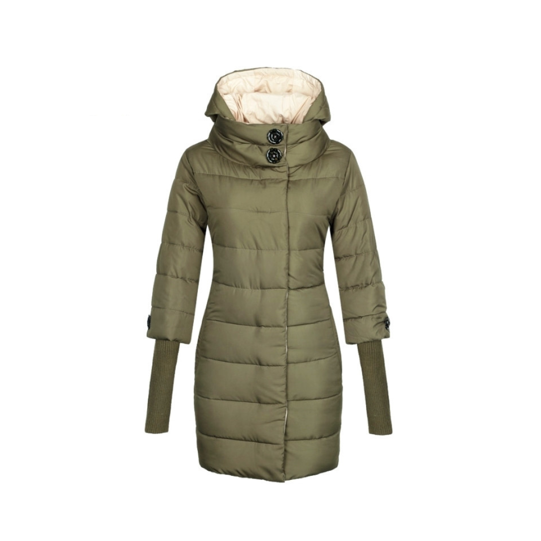 Winter Jacket Women Hooded Cotton Parka Long Coat Plus Size