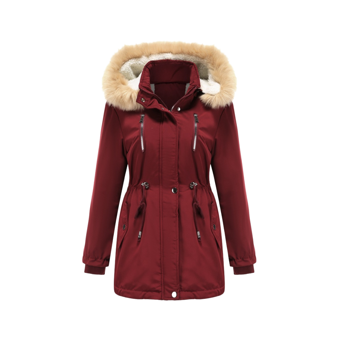 Winter Jacket with Hood thick lamb velvet loose cotton