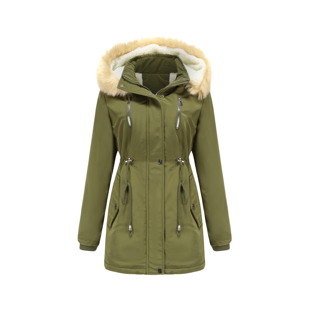 Winter Jacket with Hood thick lamb velvet loose cotton