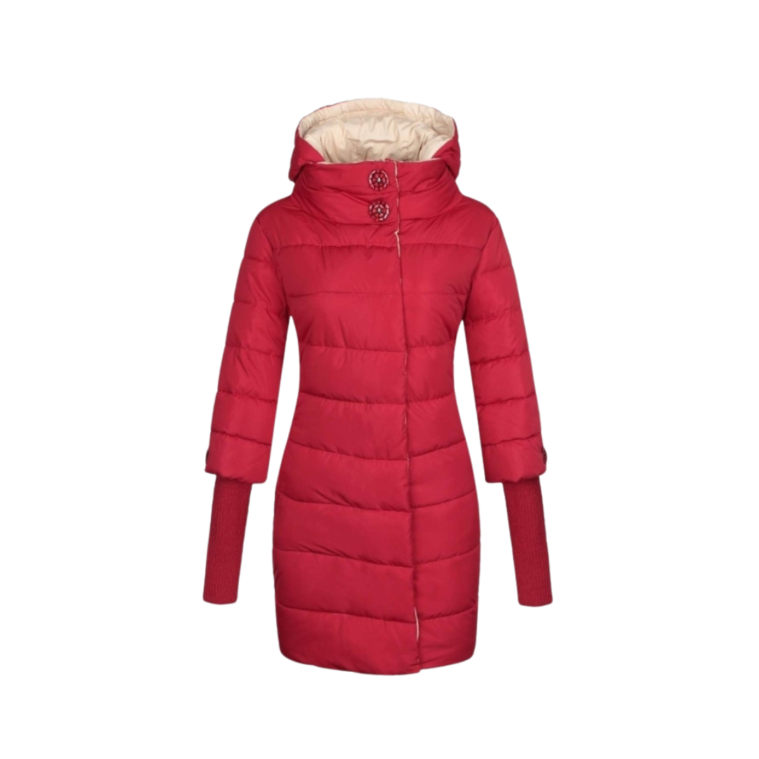 Winter Jacket Women Hooded Cotton Parka Long Coat Plus Size