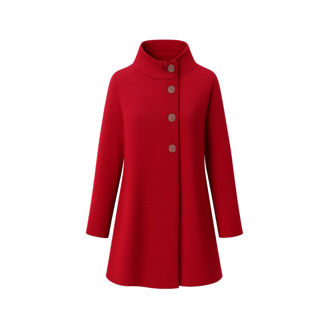 Winter Jacket Long Women Lapel sleeve cardigan