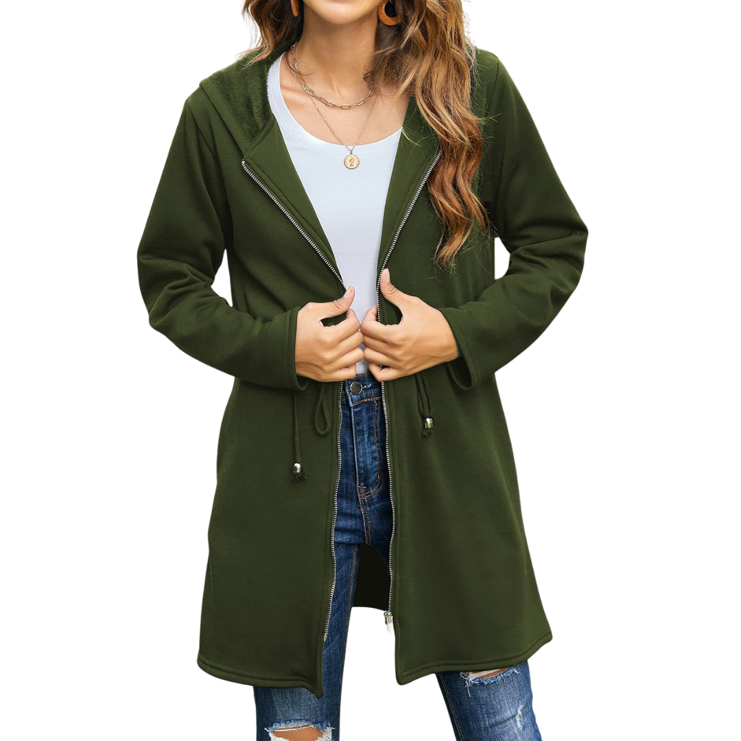 Winter jacket Long fluff scratch cardigan