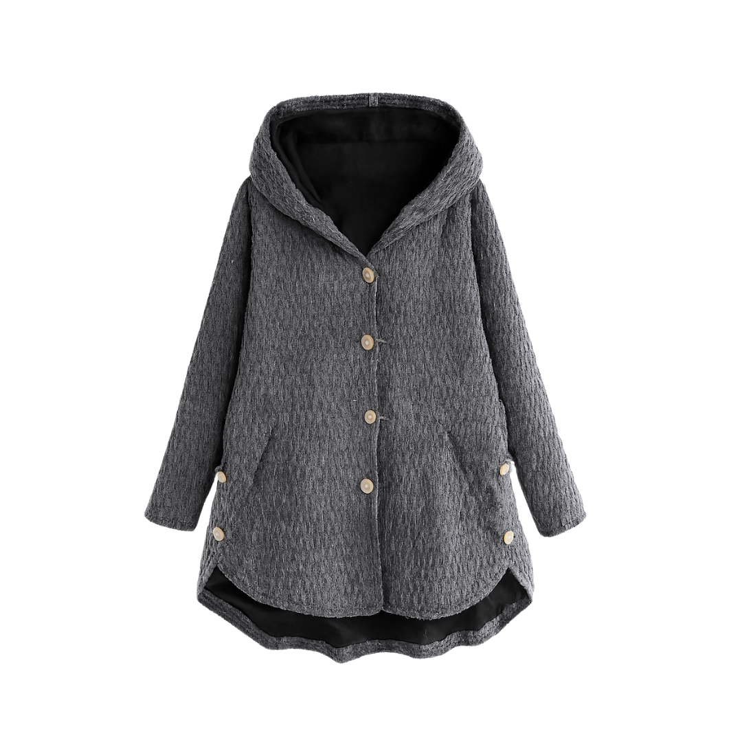 Winter Jacket Long Cotton Park with hood for women