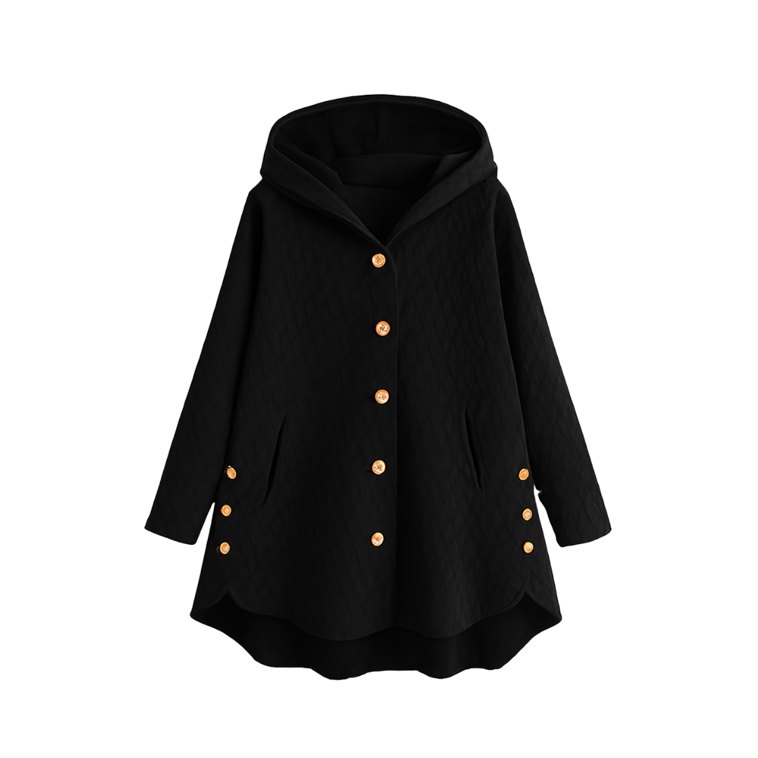 Winter Jacket Long Cotton Park with hood for women