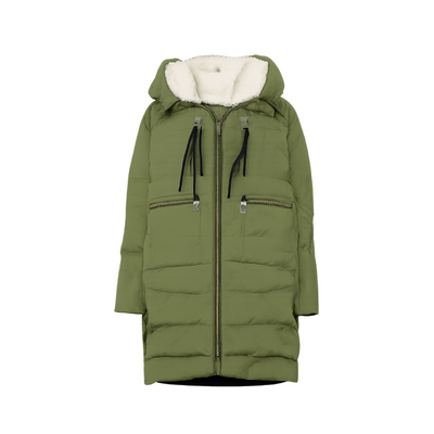 Winter Jacket cotton-padded with long and sleeves hood