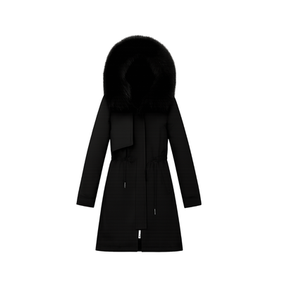 Warm Winter Jacket Long Cotton-Padded Waist