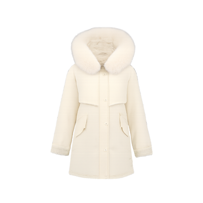 Warm Winter Jacket Long Cotton-Padded Waist