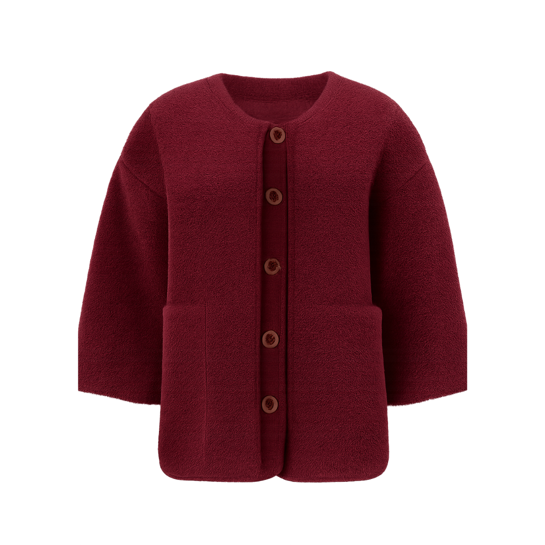 Warm Winter Jacket for women Collarless