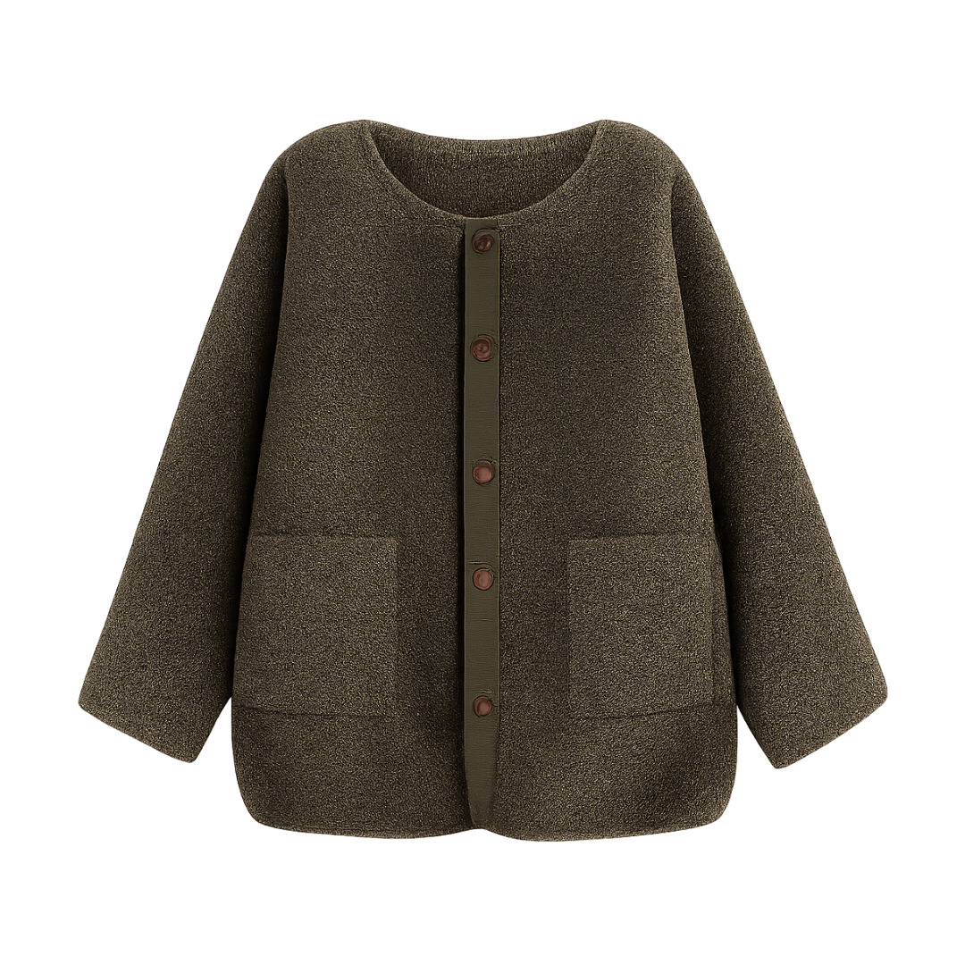 Warm Winter Jacket for women Collarless