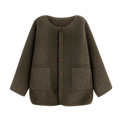 Warm Winter Jacket for women Collarless