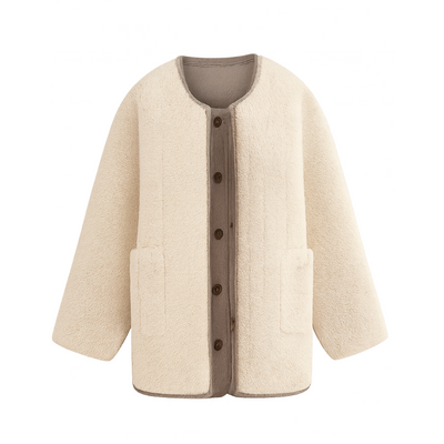 Warm Winter Jacket for women Collarless