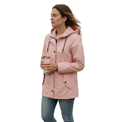 Waterproof Winter Jacket Mid-lenght Cardigan Hooded