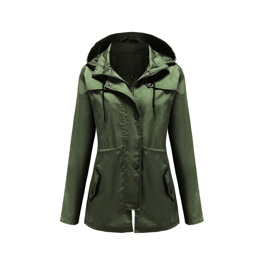 Waterproof Winter Jacket Mid-lenght Cardigan Hooded