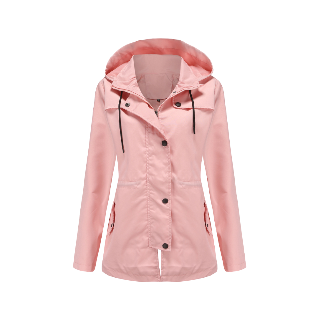 Waterproof Winter Jacket Mid-lenght Cardigan Hooded