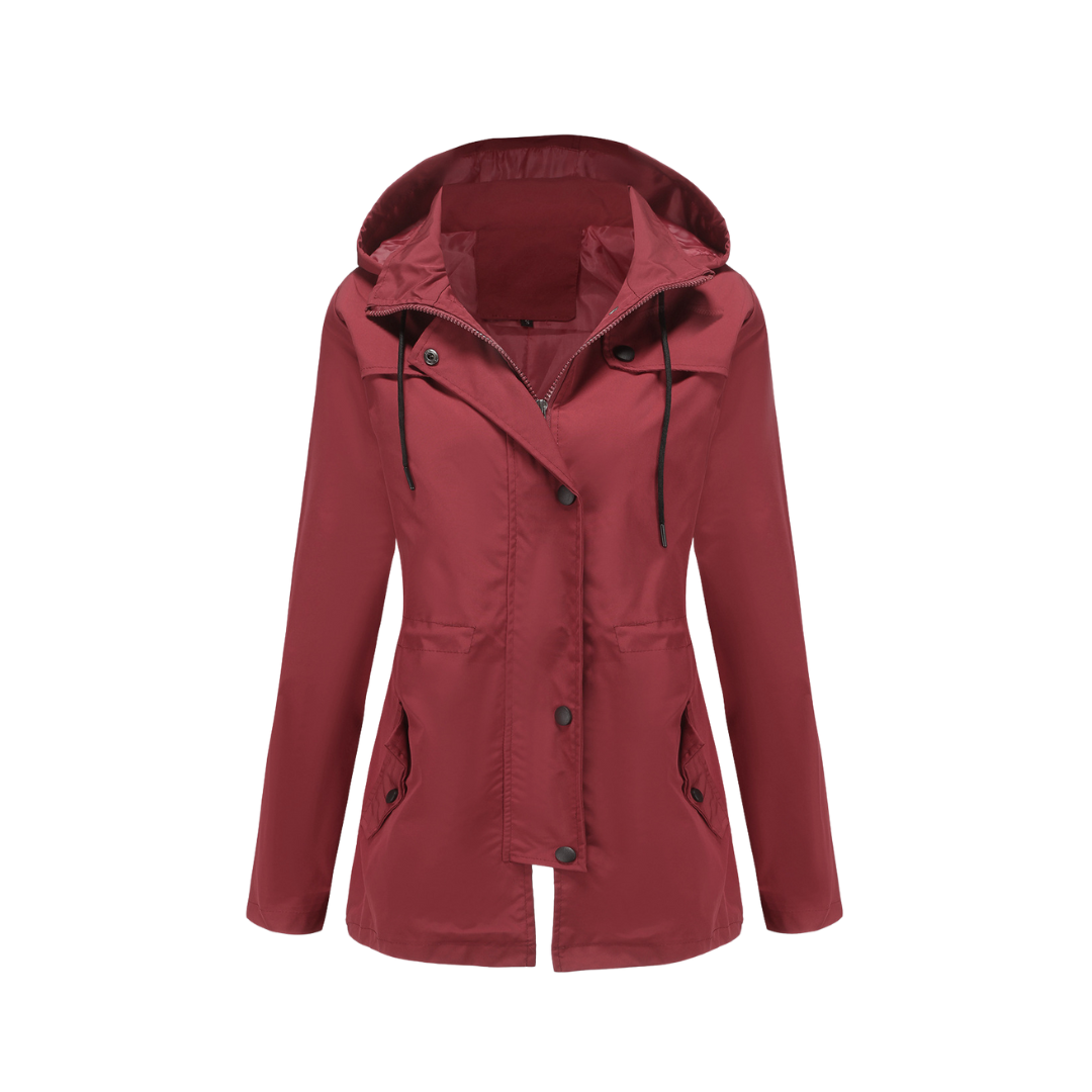 Waterproof Winter Jacket Mid-lenght Cardigan Hooded