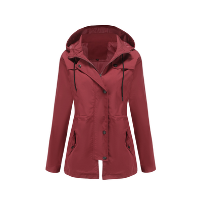 Waterproof Winter Jacket Mid-lenght Cardigan Hooded