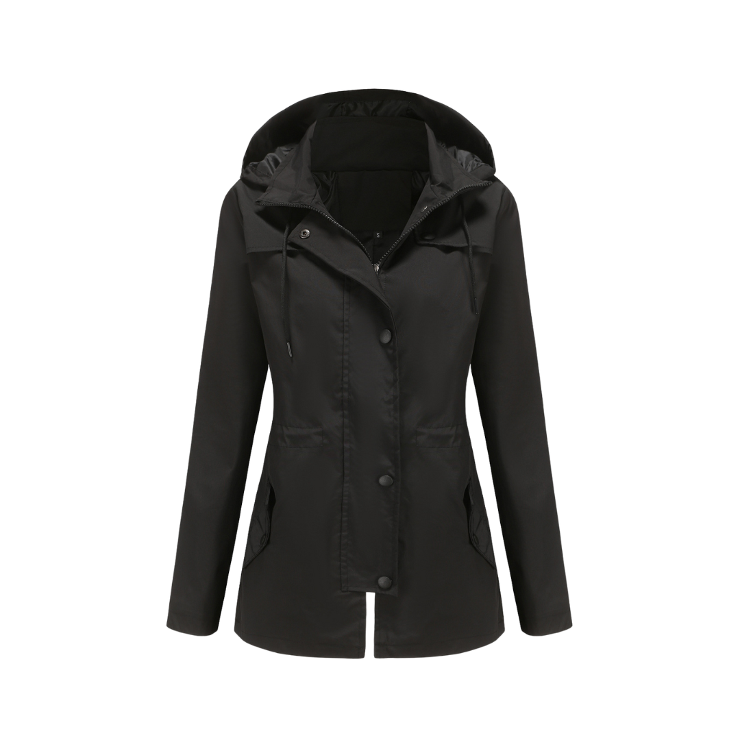 Waterproof Winter Jacket Mid-lenght Cardigan Hooded