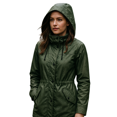 Waterproof Winter Jacket Mid-lenght Cardigan Hooded