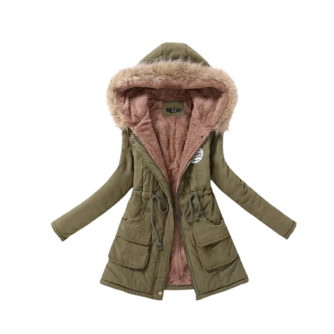 Winter Jacket For Women Plus Size Hodded Mid-length Cotton