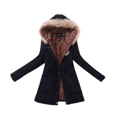 Winter Jacket For Women Plus Size Hodded Mid-length Cotton