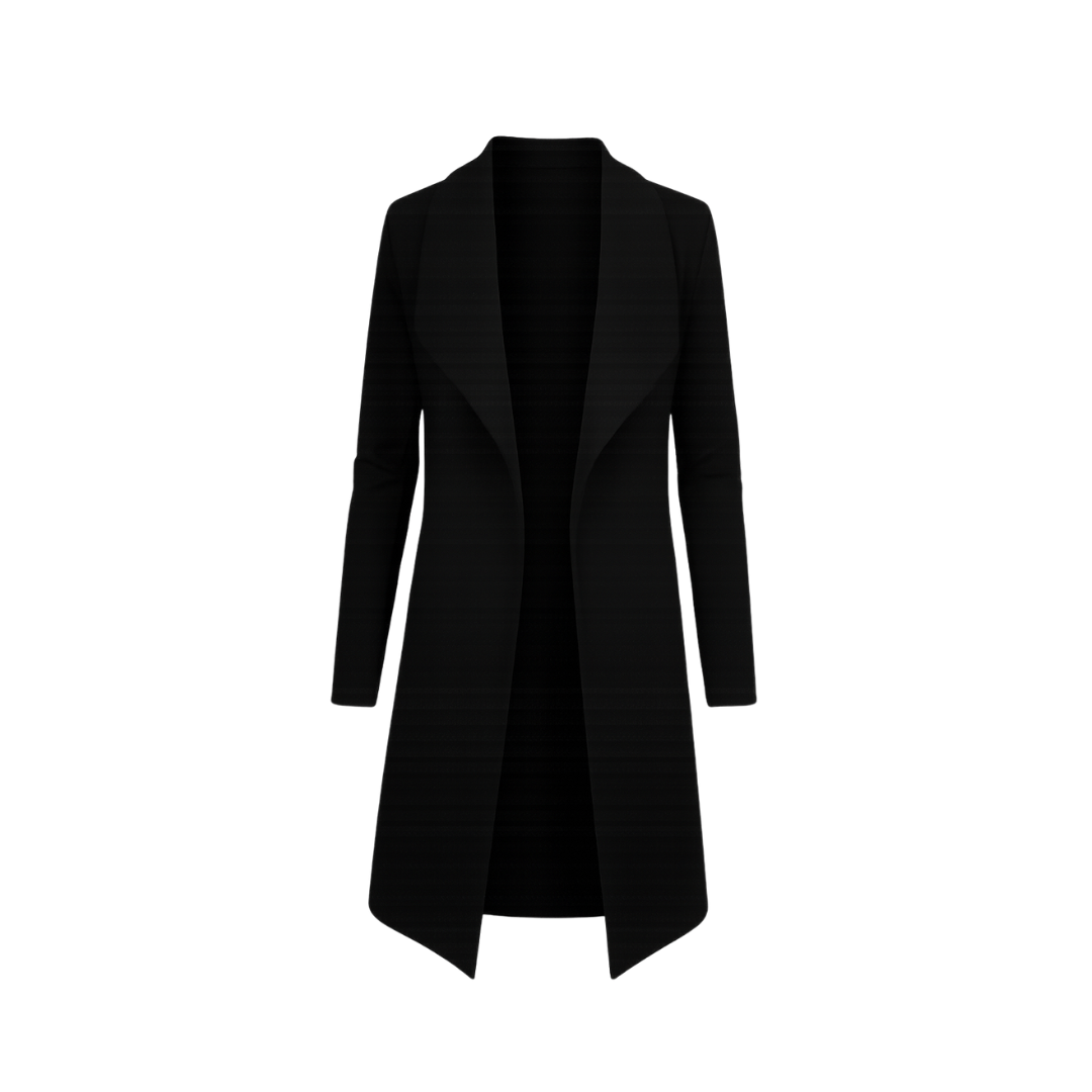 Winter Jacket for Work Long Sleeve Hairy Open Front Cardigan Suit