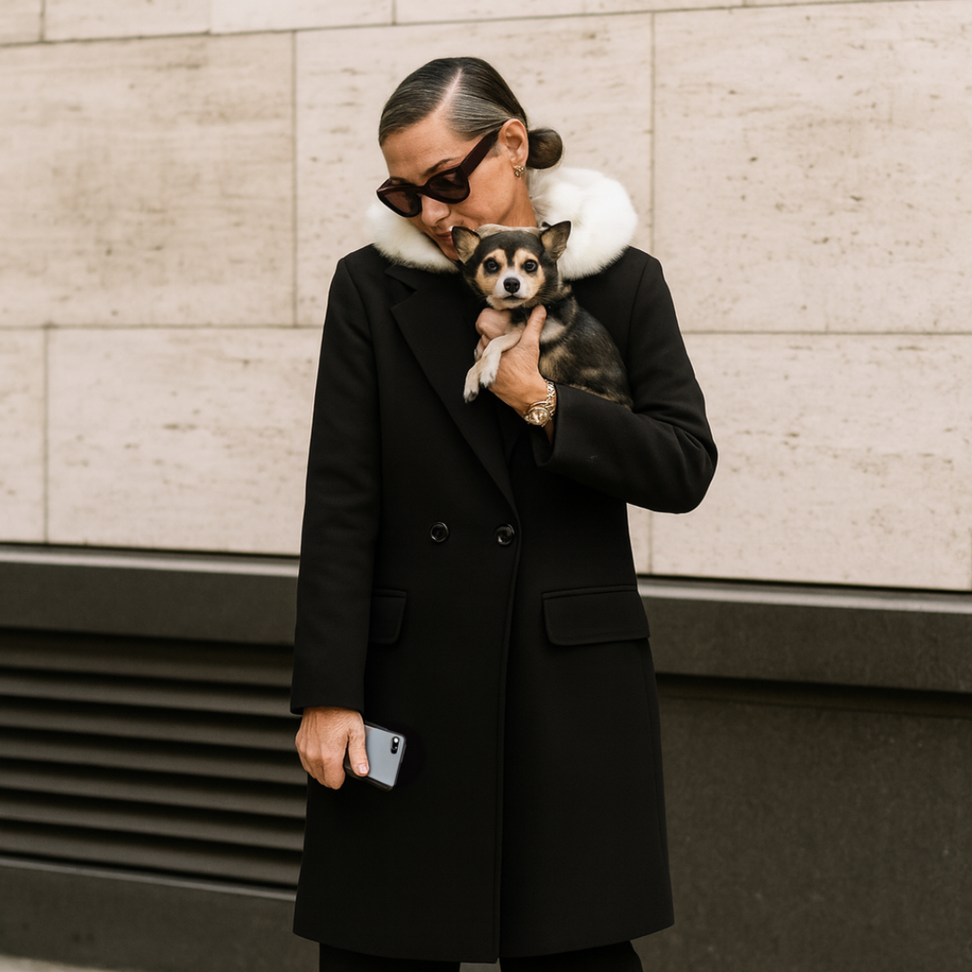 Winter Jacket black double Breasted coat