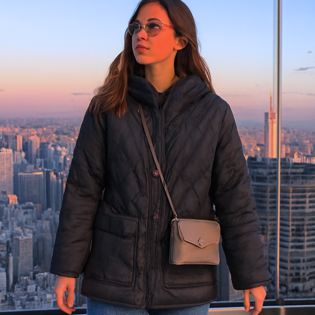 Short Winter Jacket For Work Seamless down Keeps warm