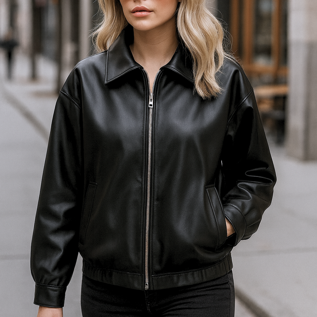 Fashion Winter Jacket Oversized Biker's Leather