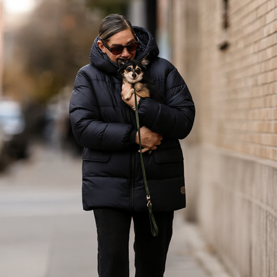 Winter Jacket black Gold Down Couple Style