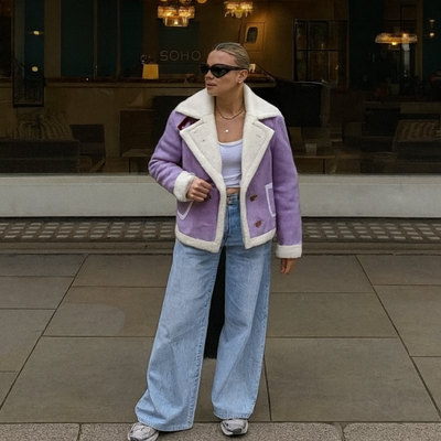 Fashion Winter Jacket Polo Collar casual