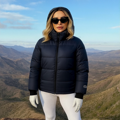 Winter Jacket black Gold Down Couple Style