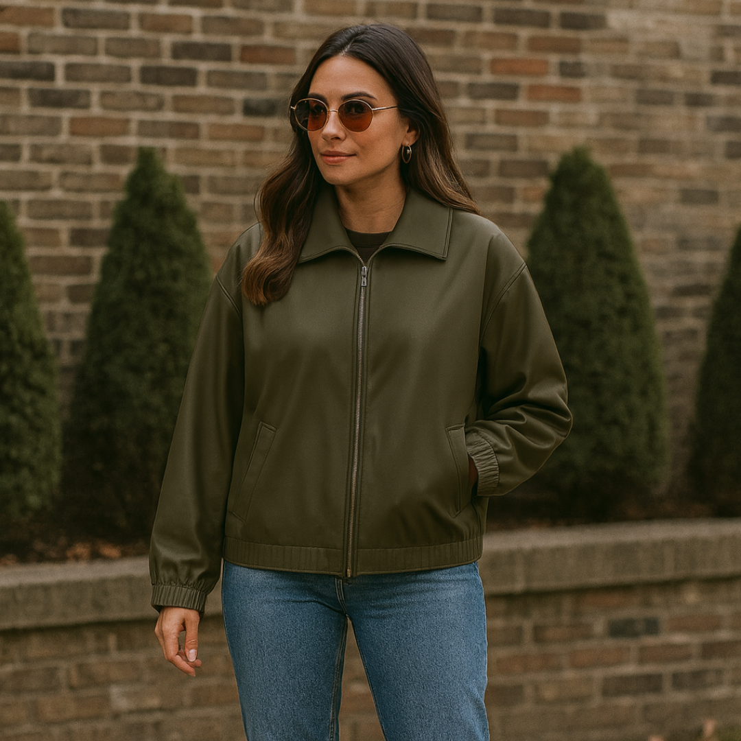 Fashion Winter Jacket Oversized Biker's Leather