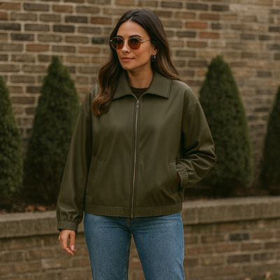 Fashion Winter Jacket Oversized Biker's Leather